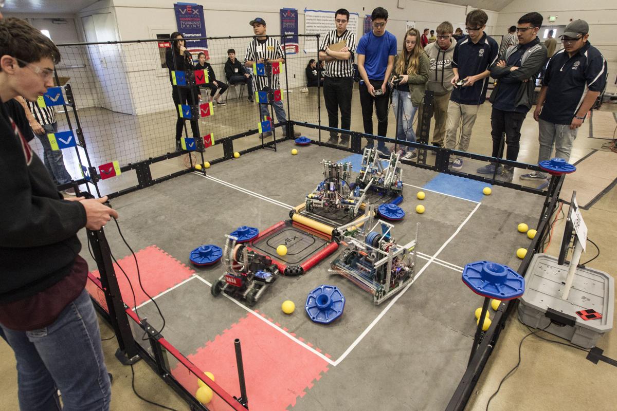Competition tests students' skills with robots News
