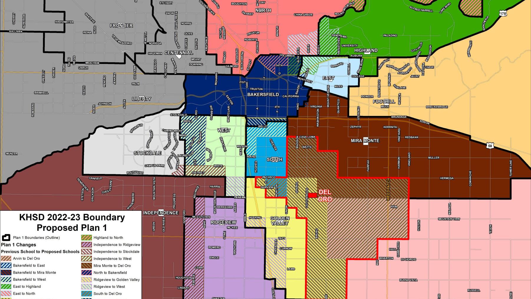 Khsd Releases Maps Of Proposed Boundary Changes For Fall 2022 News Bakersfield Com Allen Isd School District Map 2022 2023