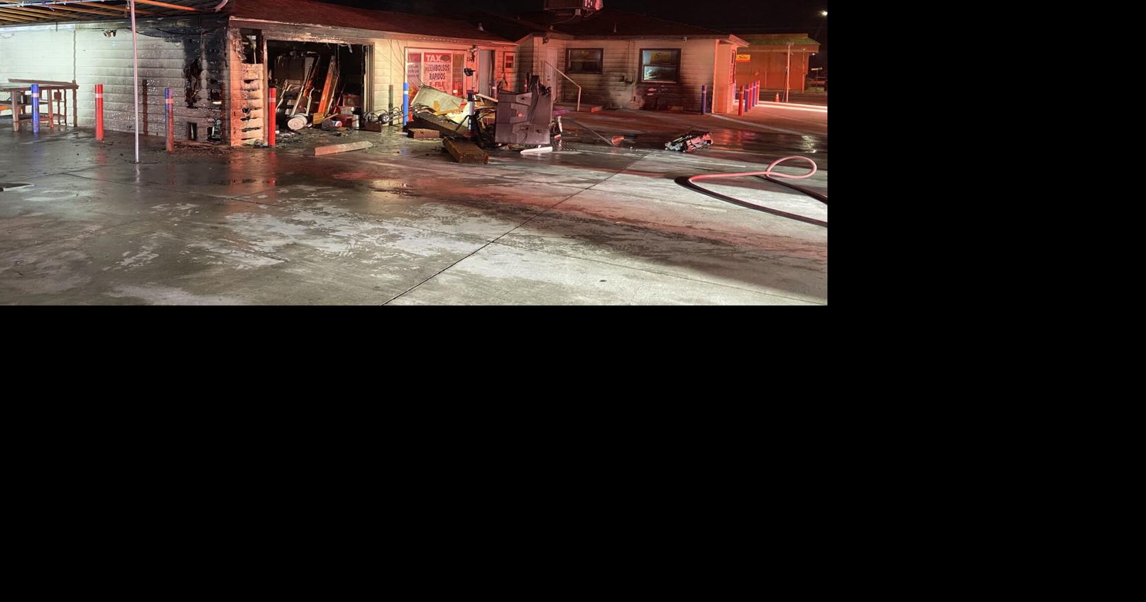 Video showing arson suspects catching on fire after setting local ...