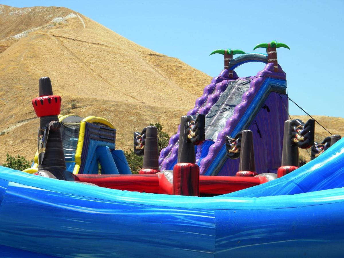 Slide Fest Inflatable water park soaks hundreds News