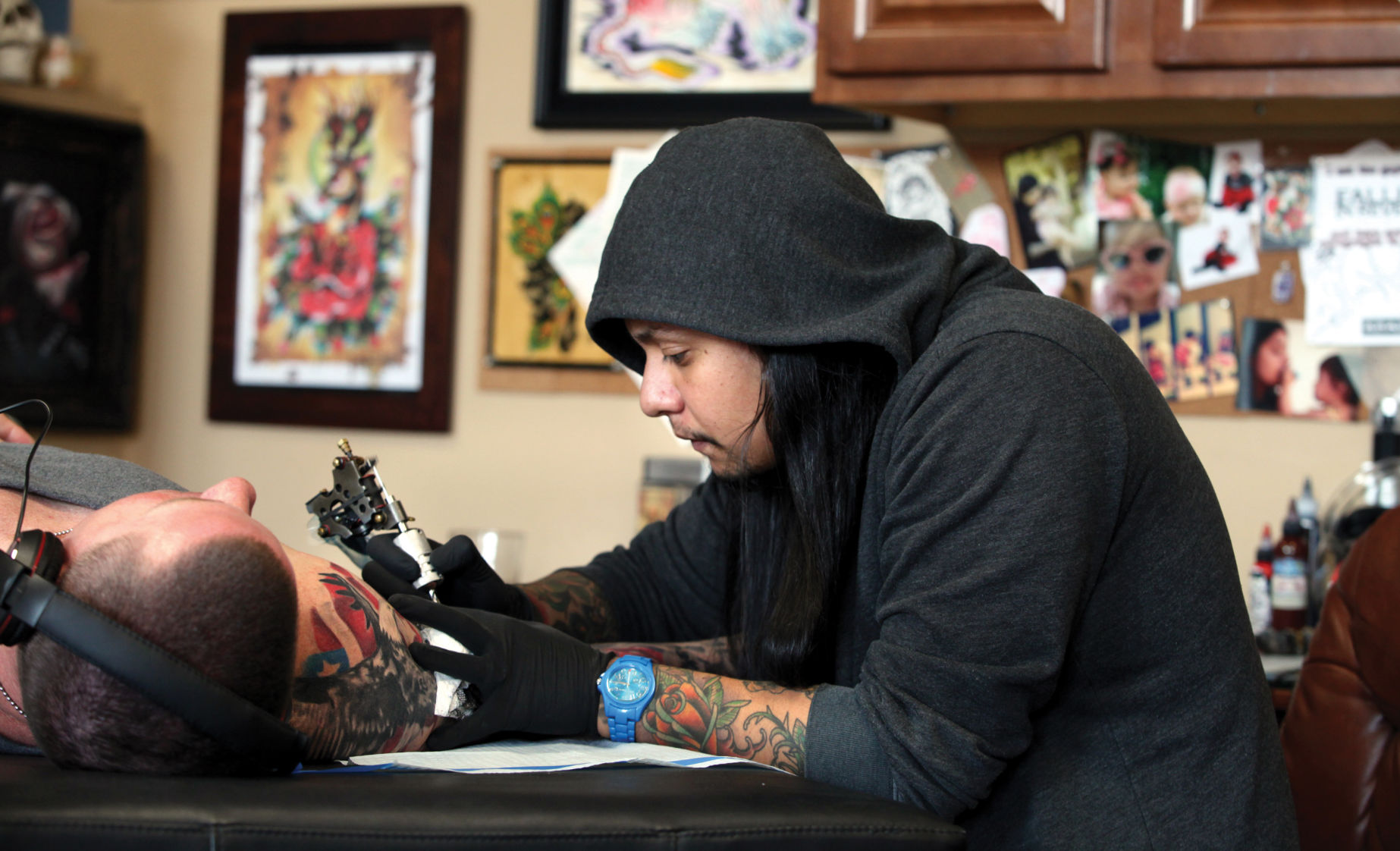 Owl  Dreamcatcher InkByFlip tattoo artist Flip Valdez Art Studio  Bakersfield CA  rtattoos
