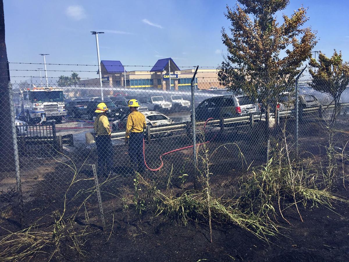 Multiple grass fires cause 86 cars to be either damaged, destroyed at