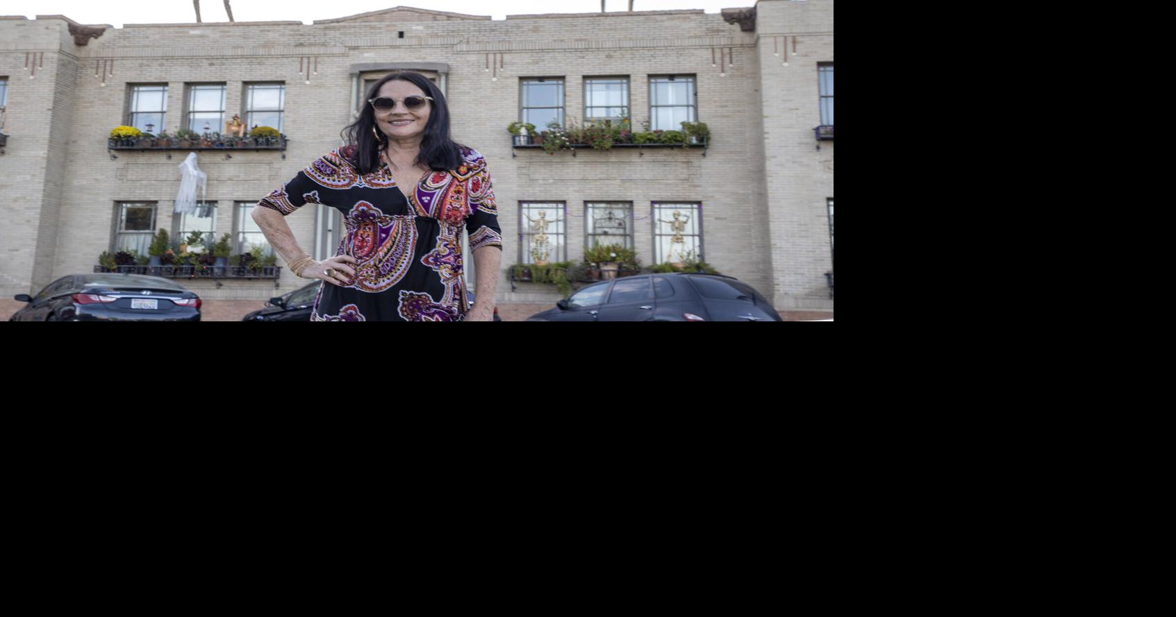 Residents in downtown Bakersfield light up the dark for Halloween, and