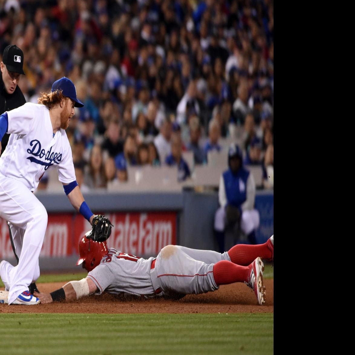 The distance behind Trayce Thompson's home run, 04/12/2023