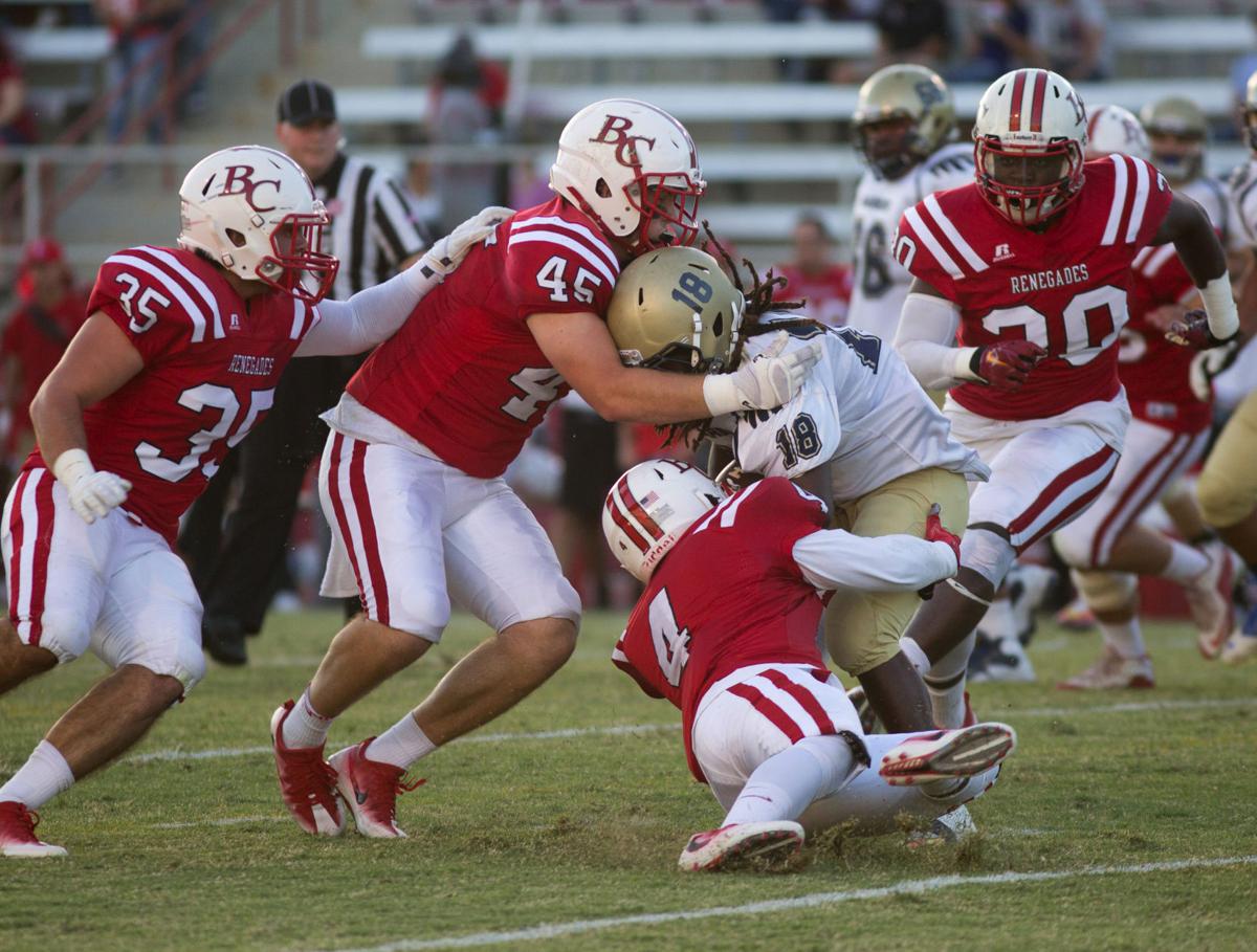 BC football pulls away with win over LA Harbor Sports