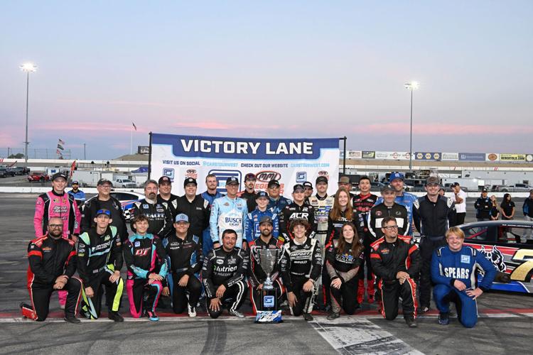 Hansen outduels Harvicks to win CARS Tour West race