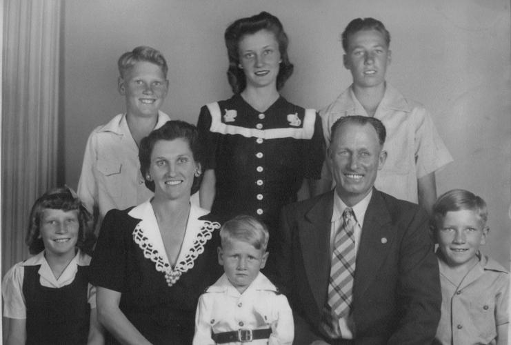 The Maxwell family in 1945