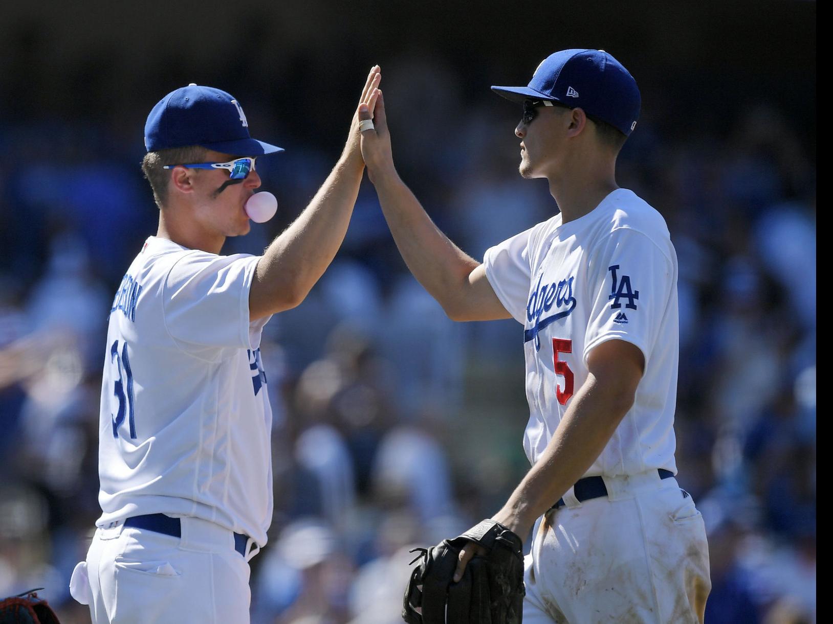 Seager, Bellinger lead Dodgers past Giants