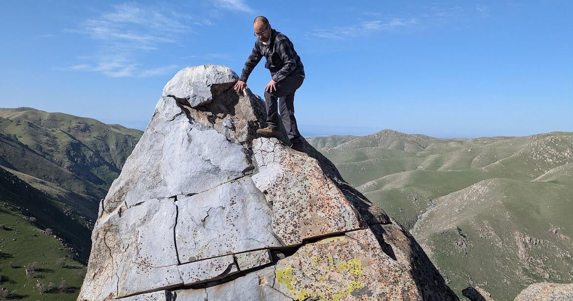 Matthew Rangel, an artist and printmaker who grew up and still lives in the San Joaquin Valley, hiked the proposed Kern Gateway Trail route and drew the lower Kern Canyon from a granite outcrop high above the river. He turned that field drawing into a bird's-eye panorama of the canyon and donated it to the trail. The framed piece is being exhibited in the west gallery at the Bakersfield Art Association's Art Center. Fine art prints are $70, or $100 framed, and help support moving the trail project forward..