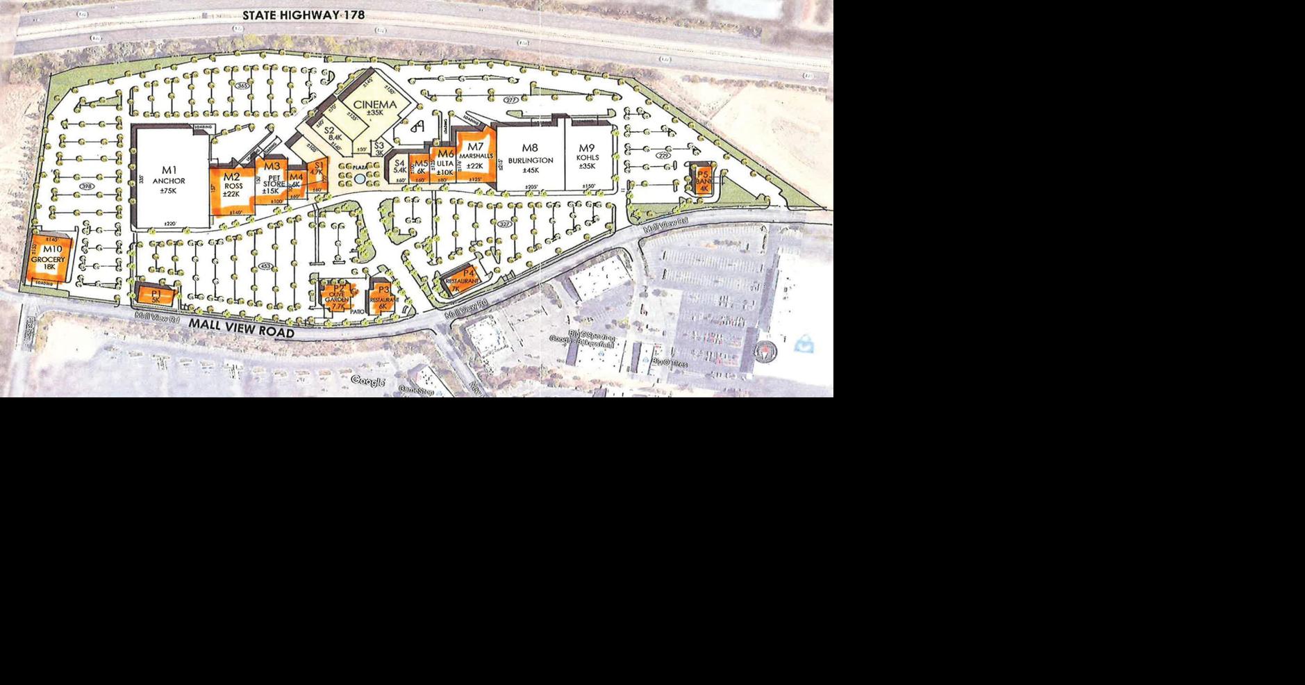 East Hills Mall Map East Hills Mall Site Plan - Option 4 | | Bakersfield.com