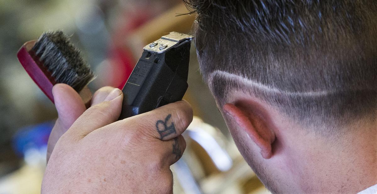 PHOTO GALLERY: In the barber's chair before back to school ...