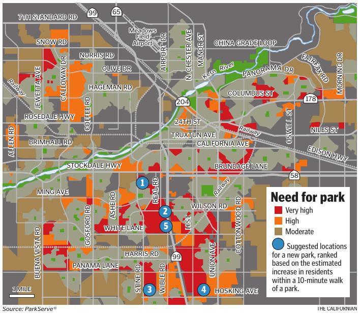 Report Bakersfield could use more parks News