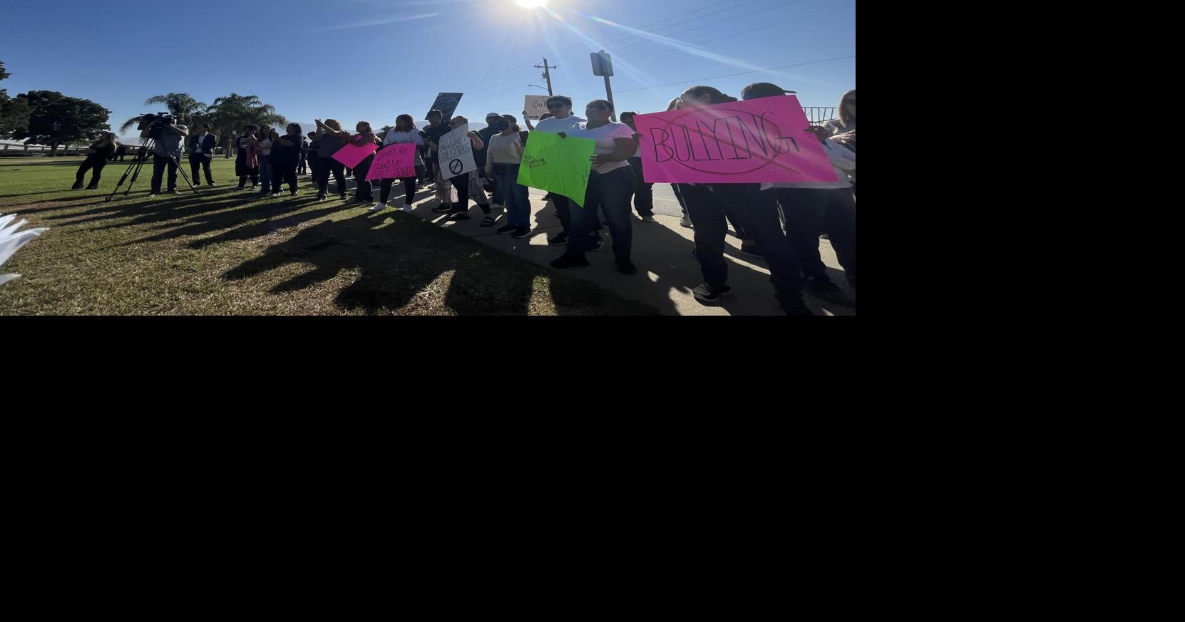 ‘No más bullying’ Community protests incident on Arvin campus News