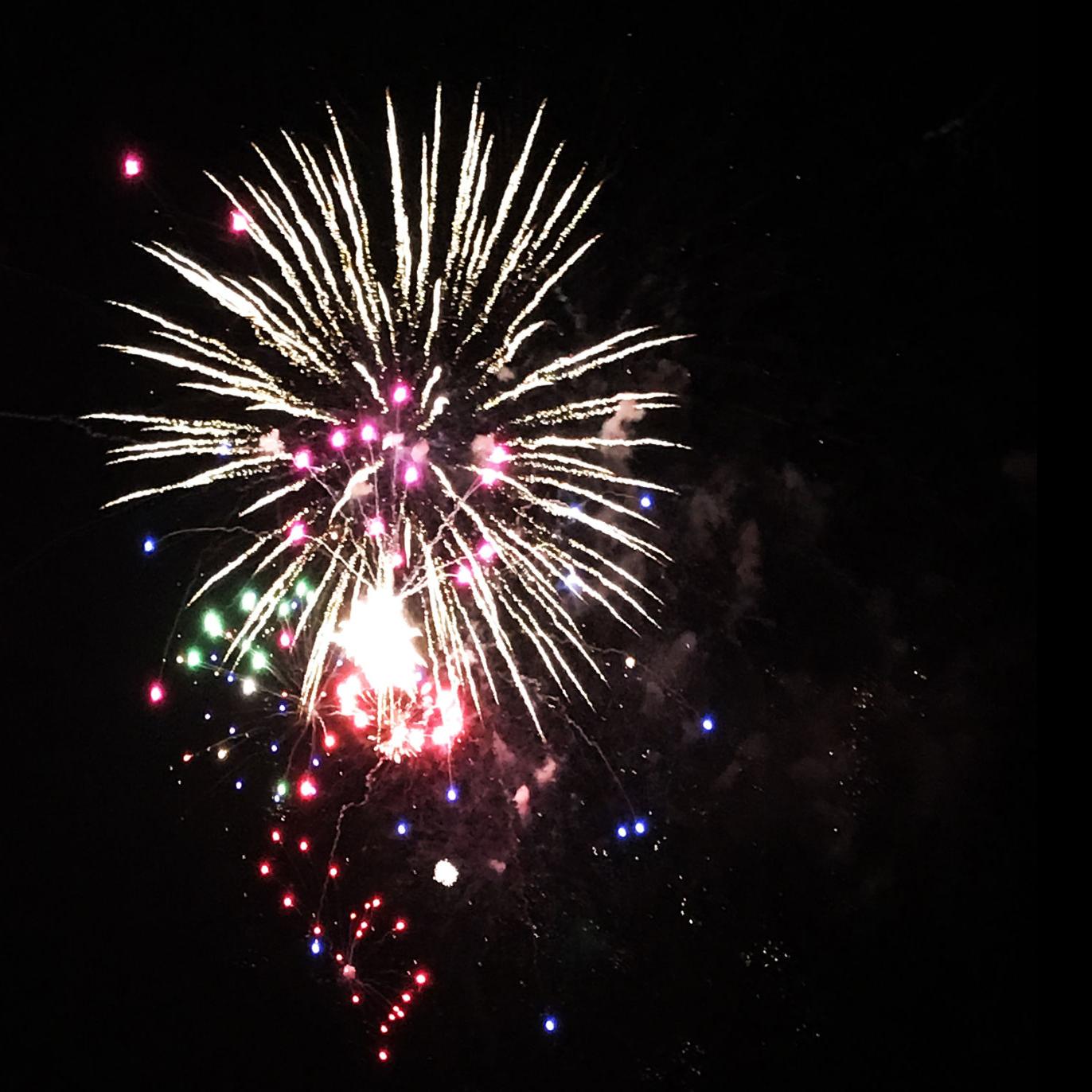 animated fireworks display