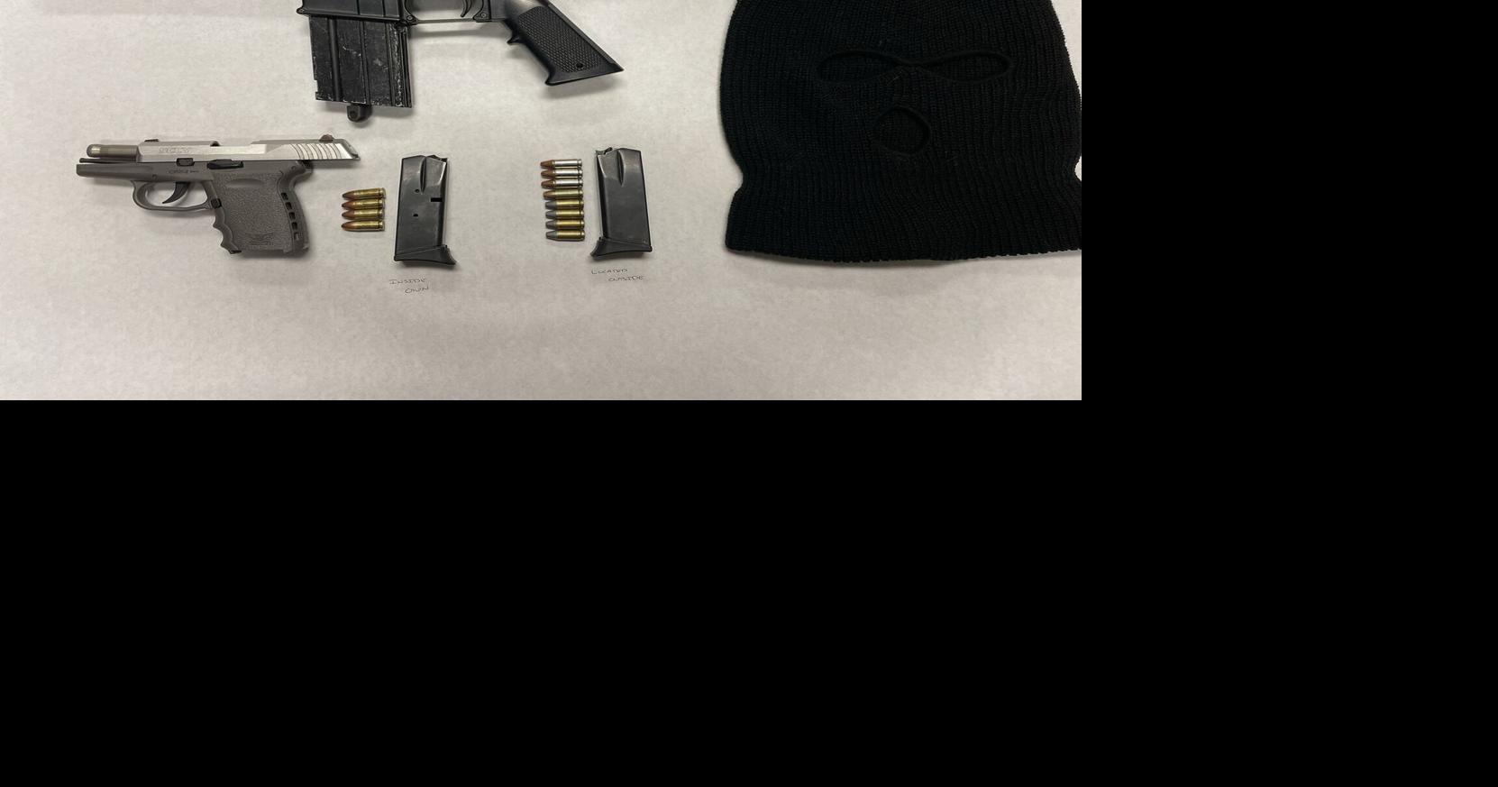 Teen, man arrested on suspicion of weapons violations