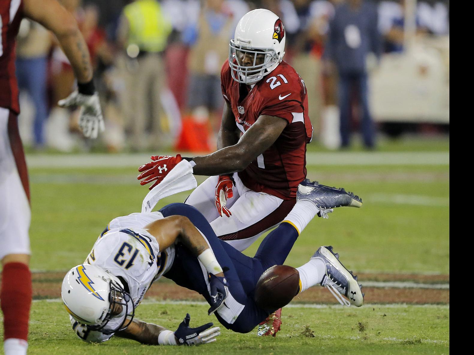 Larry Fitzgerald held to one big catch in Arizona Cardinals' win over  Chargers