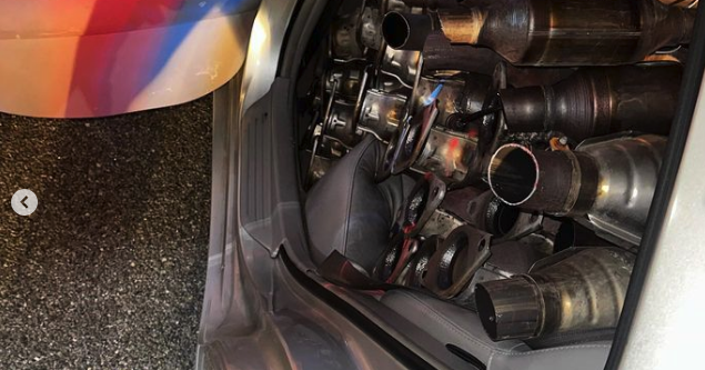 CHP arrests 2 after finding more than 100 catalytic converters in traffic stop CHP arrests 2 after finding more than 100 catalytic converters in traffic stop