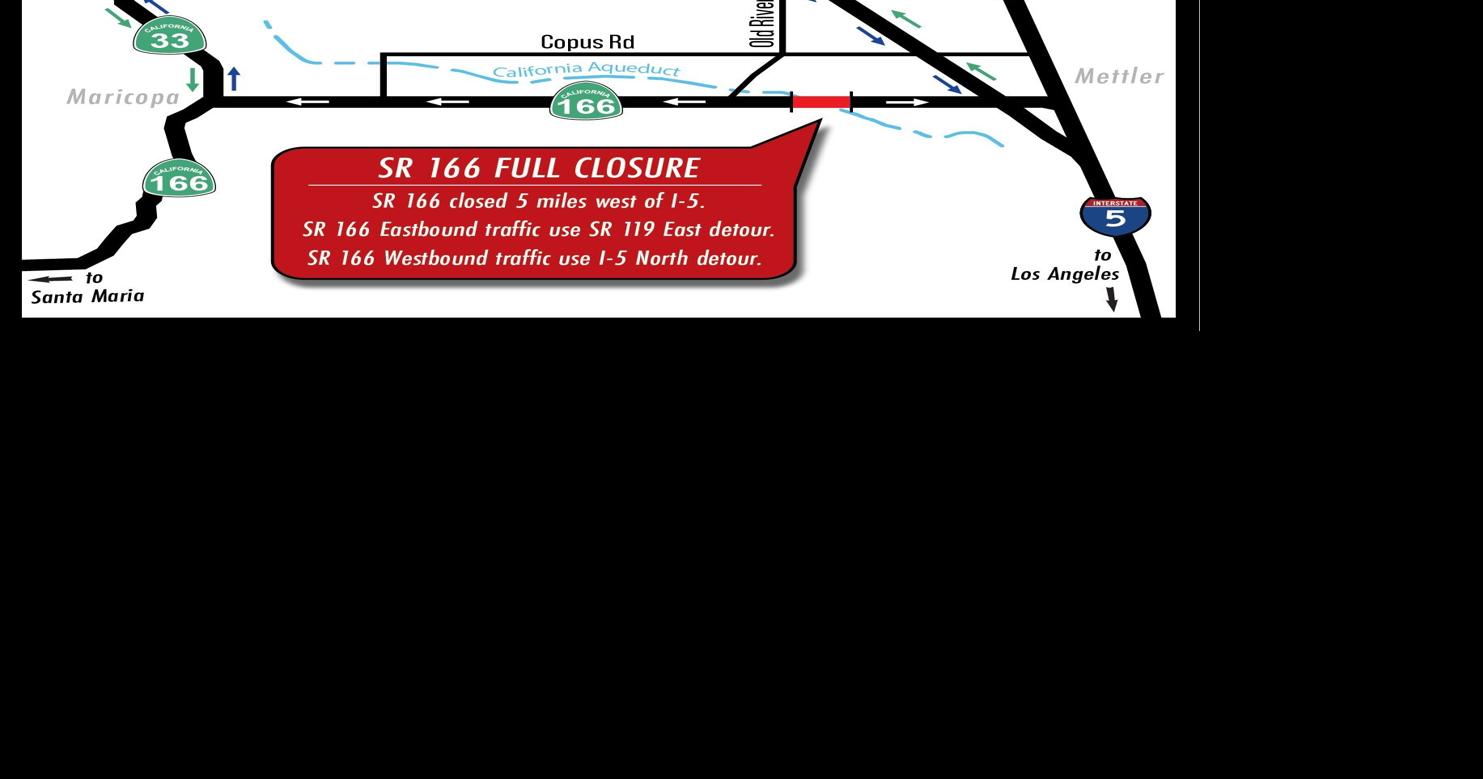 Caltrans extends full closure of Highway 166 near California Aqueduct ...