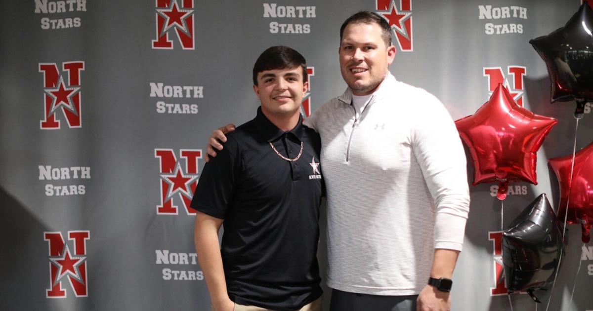North High football standout Carson Bennett celebrates signing with ...
