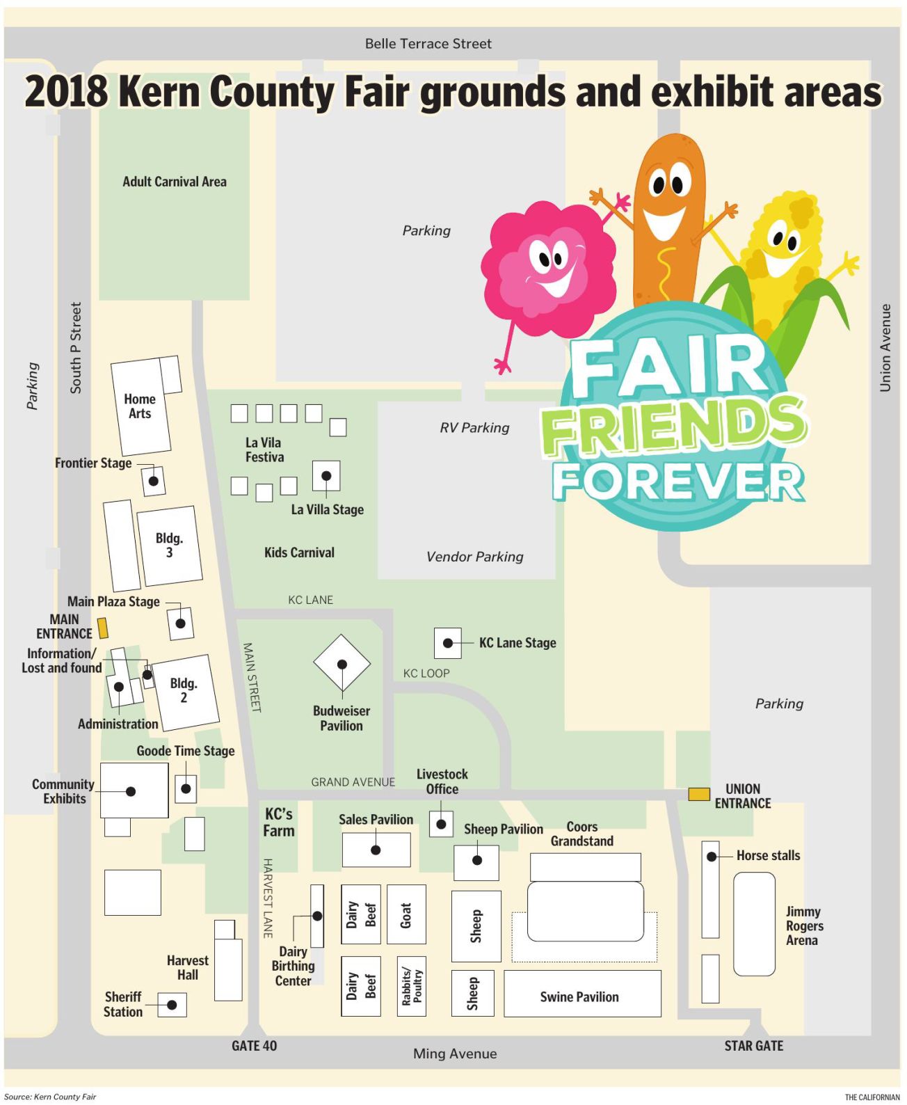 Kern County Fair Map | | Bakersfield.com