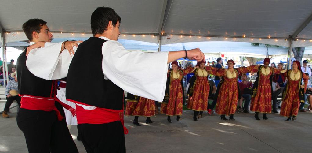 'Opa!' Greek dancers and performers celebrate their culture