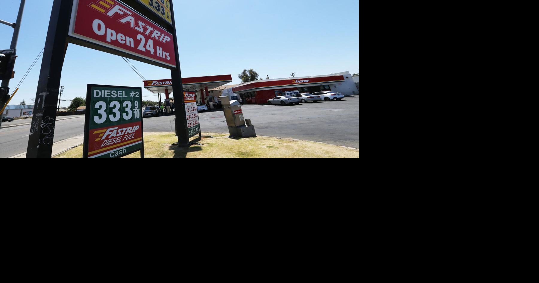 Filling stations at 34th and Q streets offer Bakersfield's cheapest gas