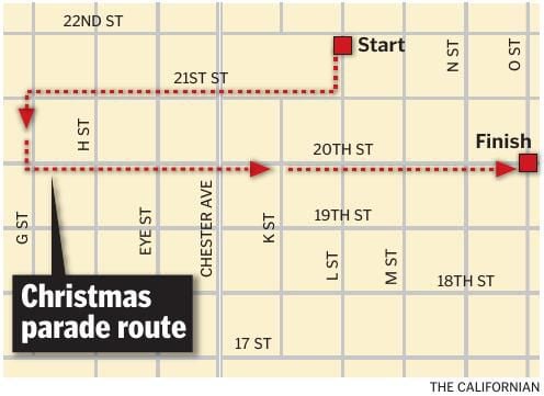 Bakersfield Christmas Parade Route 2022 Christmas Parade Route | | Bakersfield.com