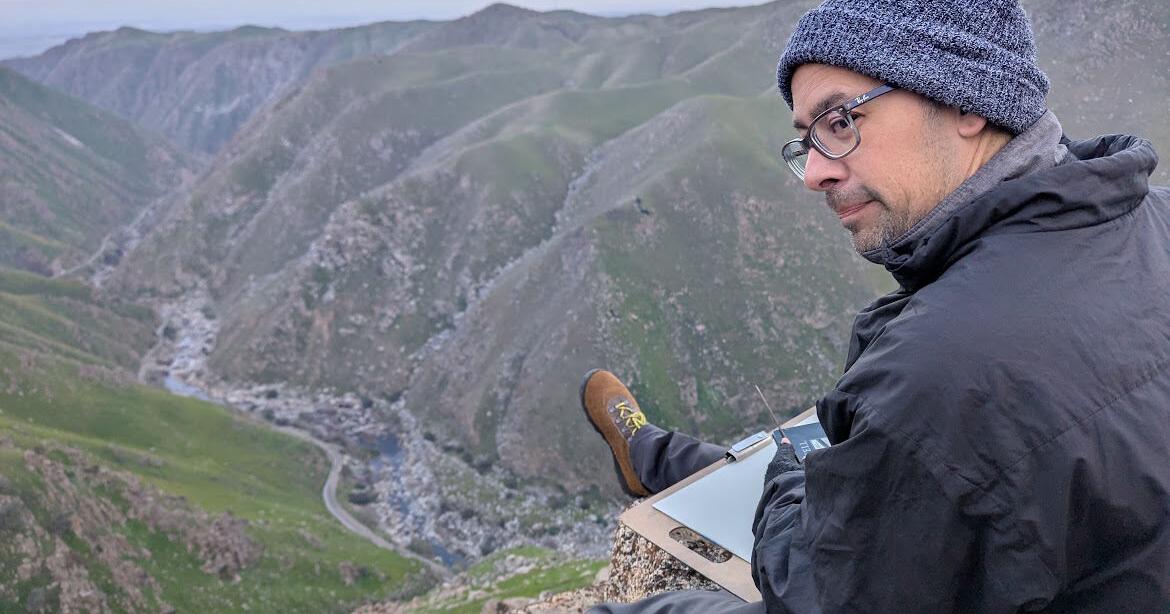 'Dramatic scenery so close to Bakersfield': Renowned artist creates work to support improved hiking in Kern Canyon