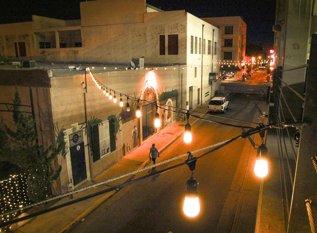 Wall Street Alley Lights Photo Gallery