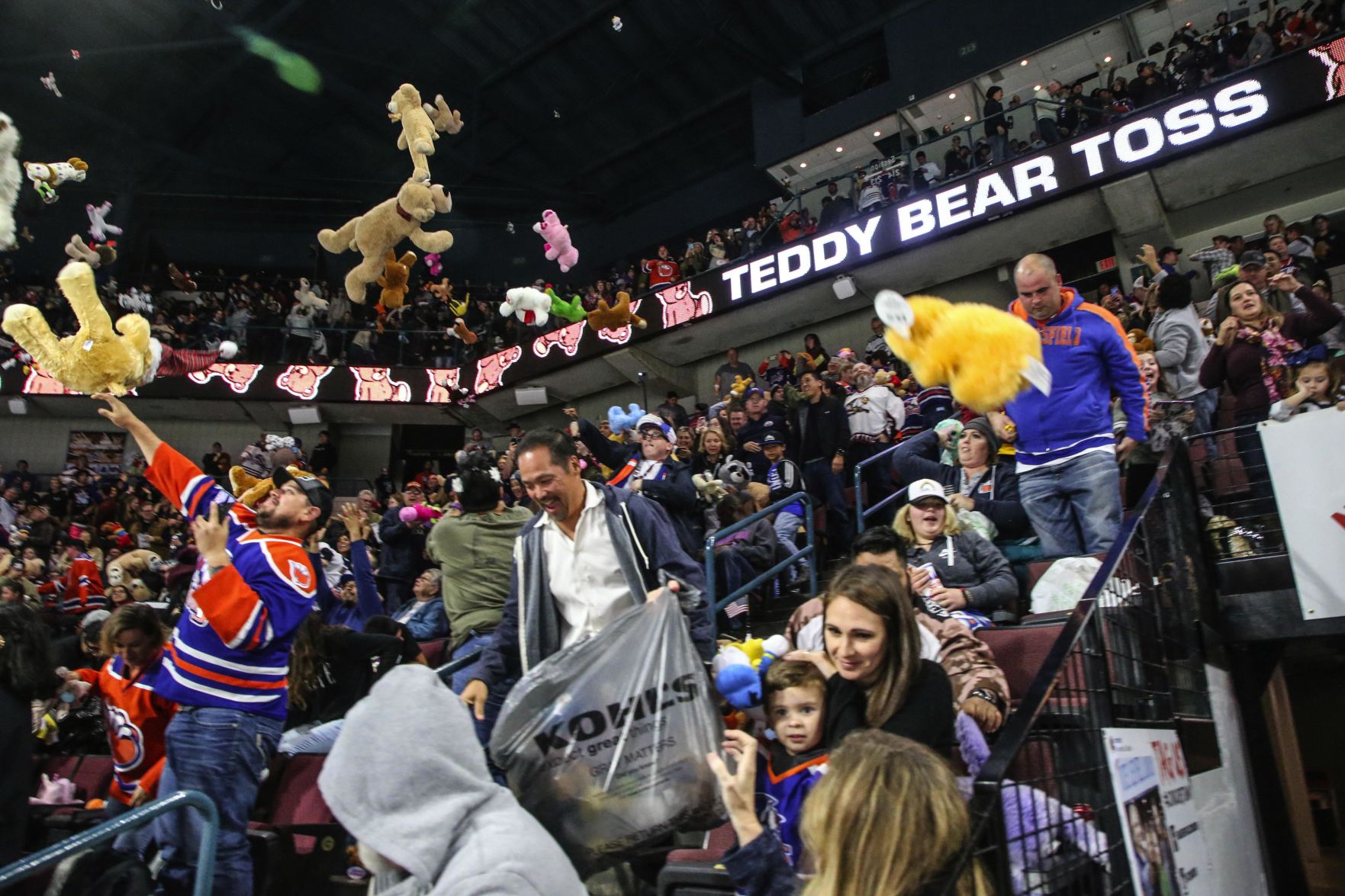 condors teddy bear toss 2018