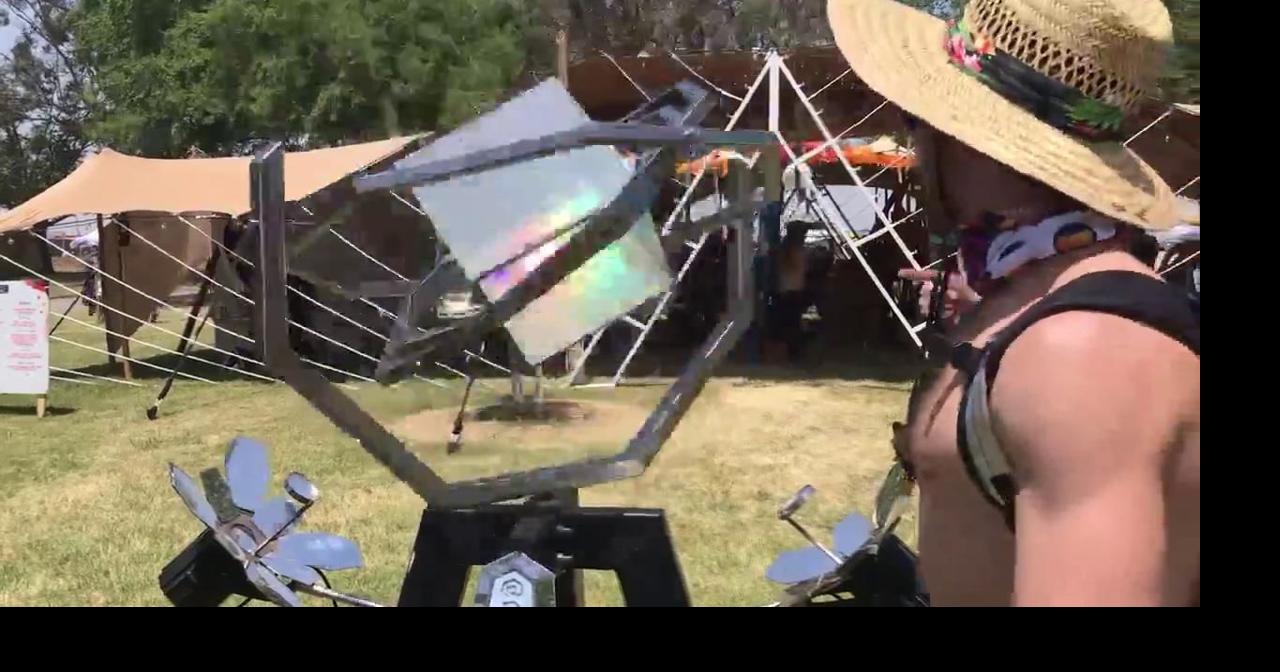 WATCH Art display sculpture at Lightning in a Bottle Video Gallery