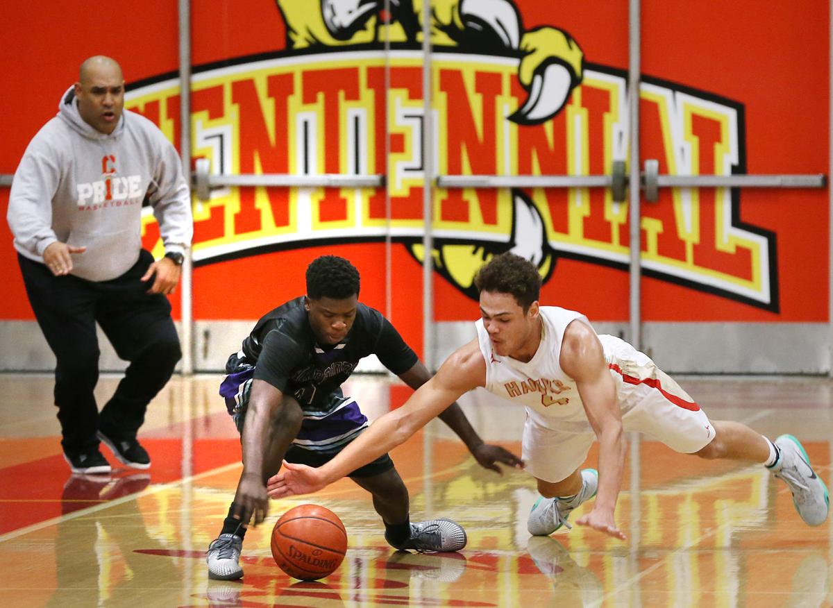 Fresno High At Centennial High In Boys Basketball Game Photo