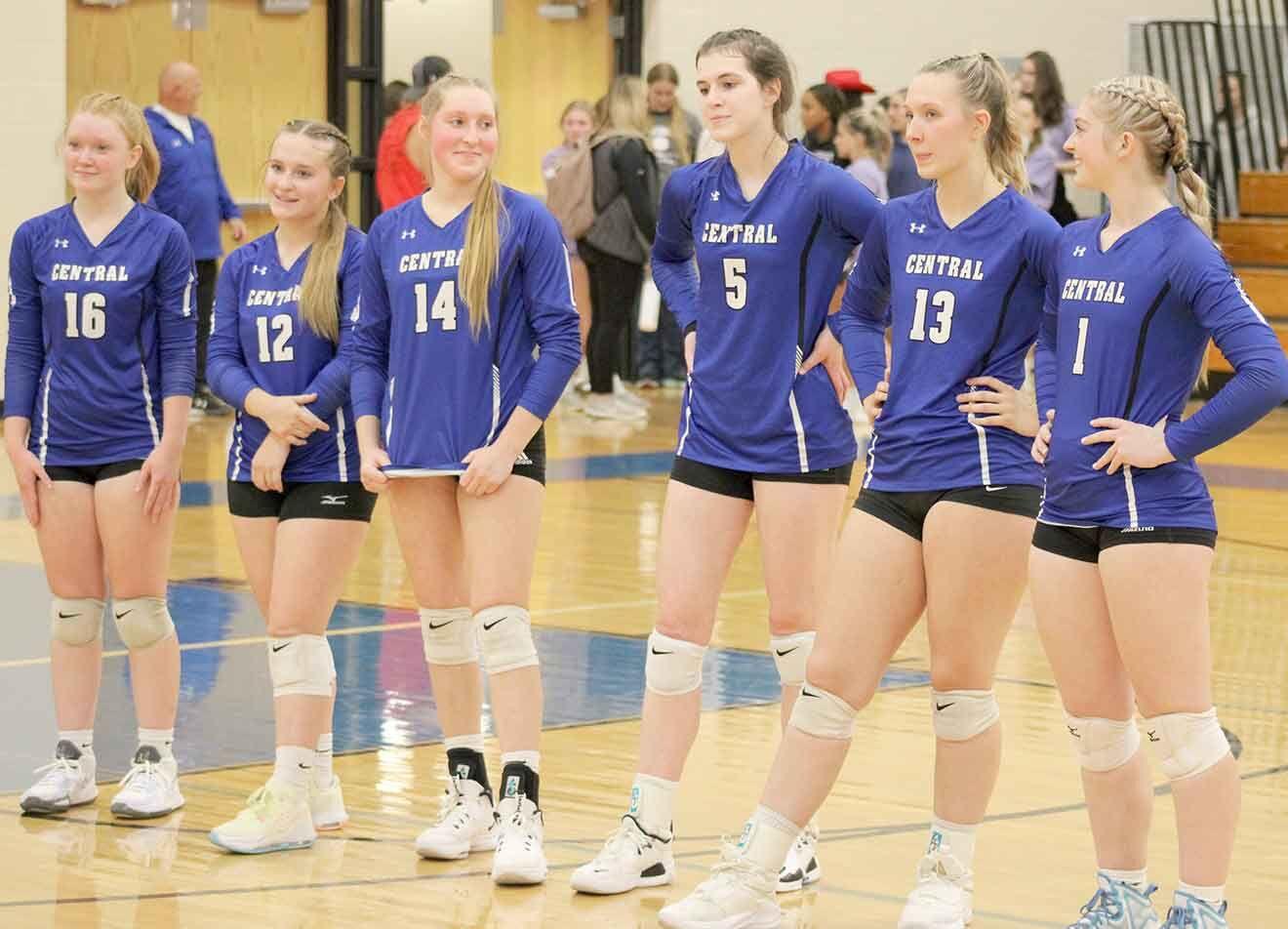 Central volleyball wins three matches at Bloomer Invitational Sports