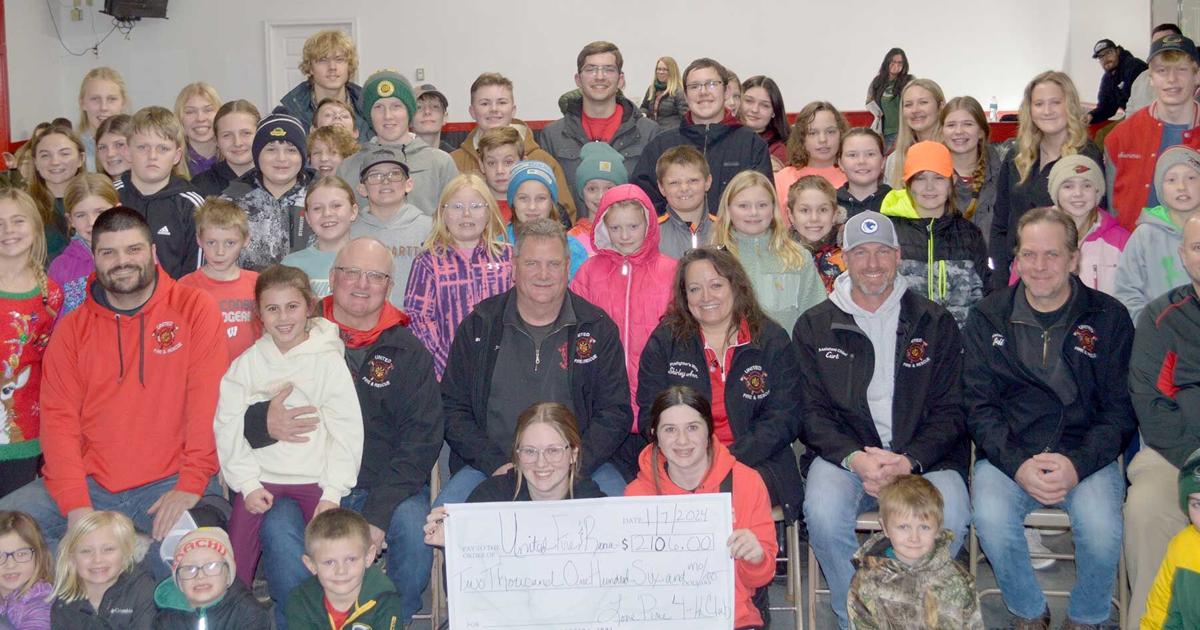 Lone Pine 4-H Memorial Donation to United FIre and Rescue | News ...
