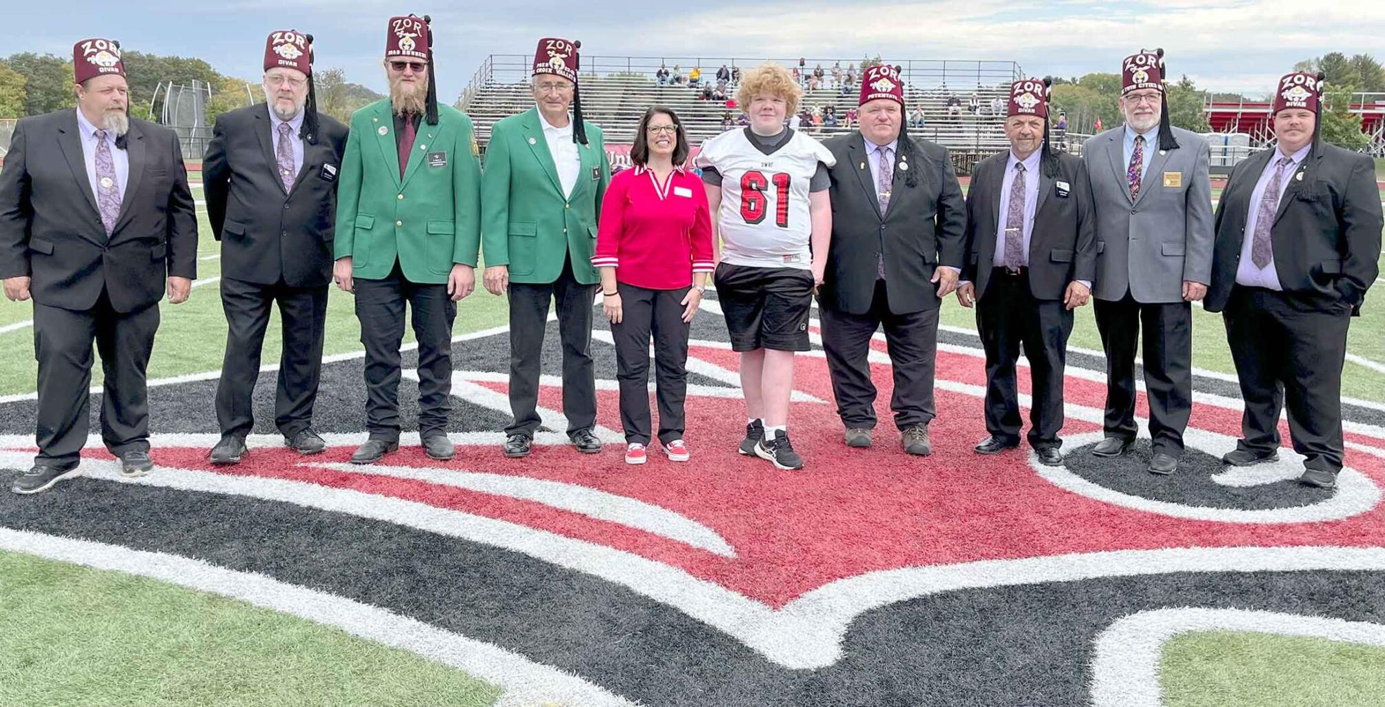 Zor and Local dignitaries introduced at UWRF and Shrine game
