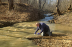 Water sampling after Potomac River sewage spill
