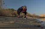 Collecting sea glass
