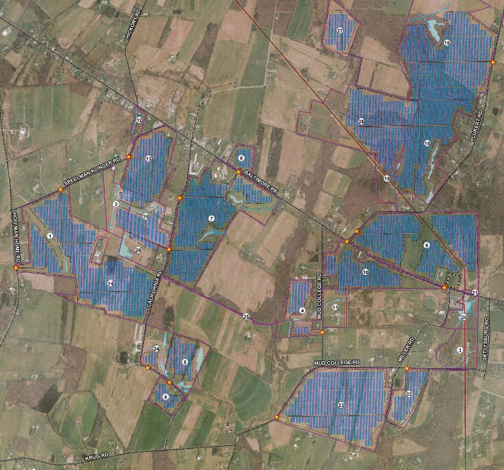 Adams County Pa Gis Map Of Proposed Solar Farm Near Gettysburg, Pa | | Bayjournal.com