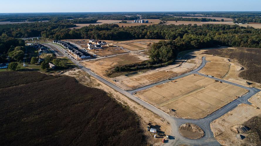Lakeside development at Trappe, MD, aerial