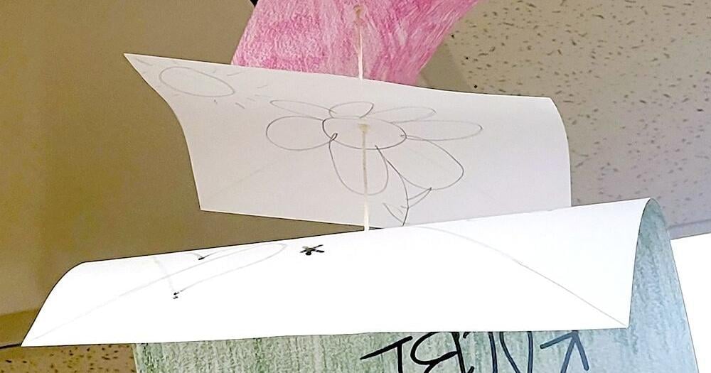 Bunnell’s class makes mathematic mobiles