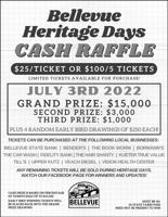 Bellevue Heritage Days Cash Raffle