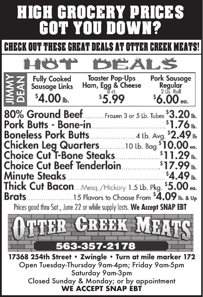 Otter Creek Meats | Restaurants, Clubs & Food | bellevueheraldleader.com