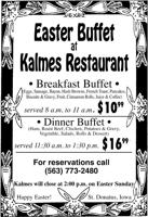 Easter Buffet at Kalmes Restaurant