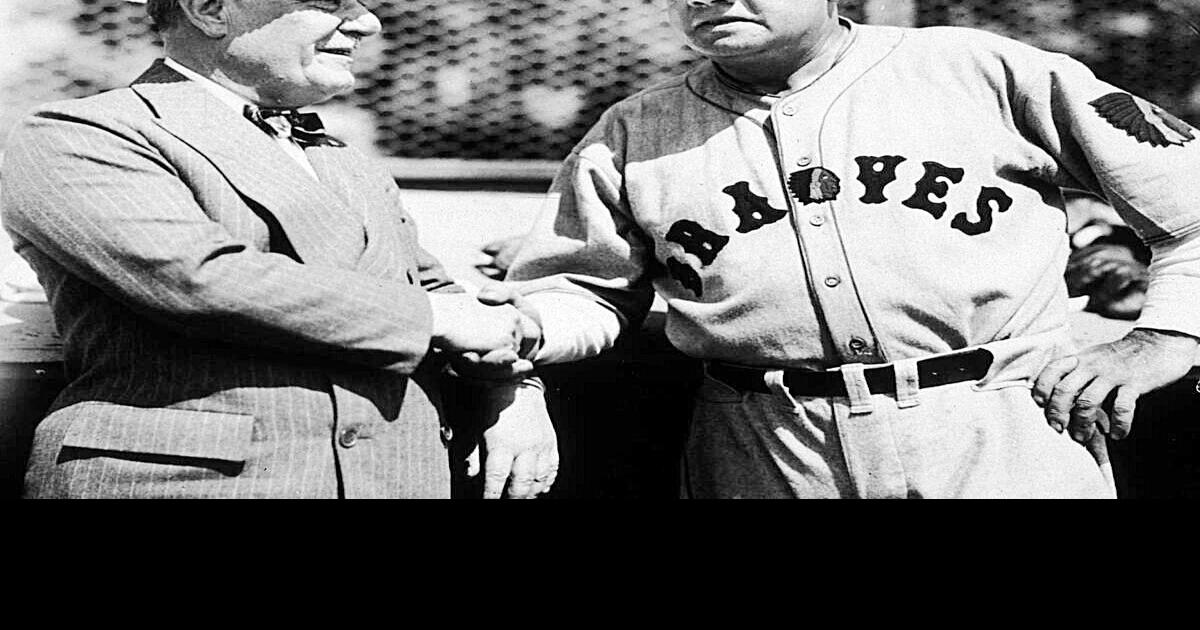 Babe Ruth, vice-president and right fielder for the Boston Braves