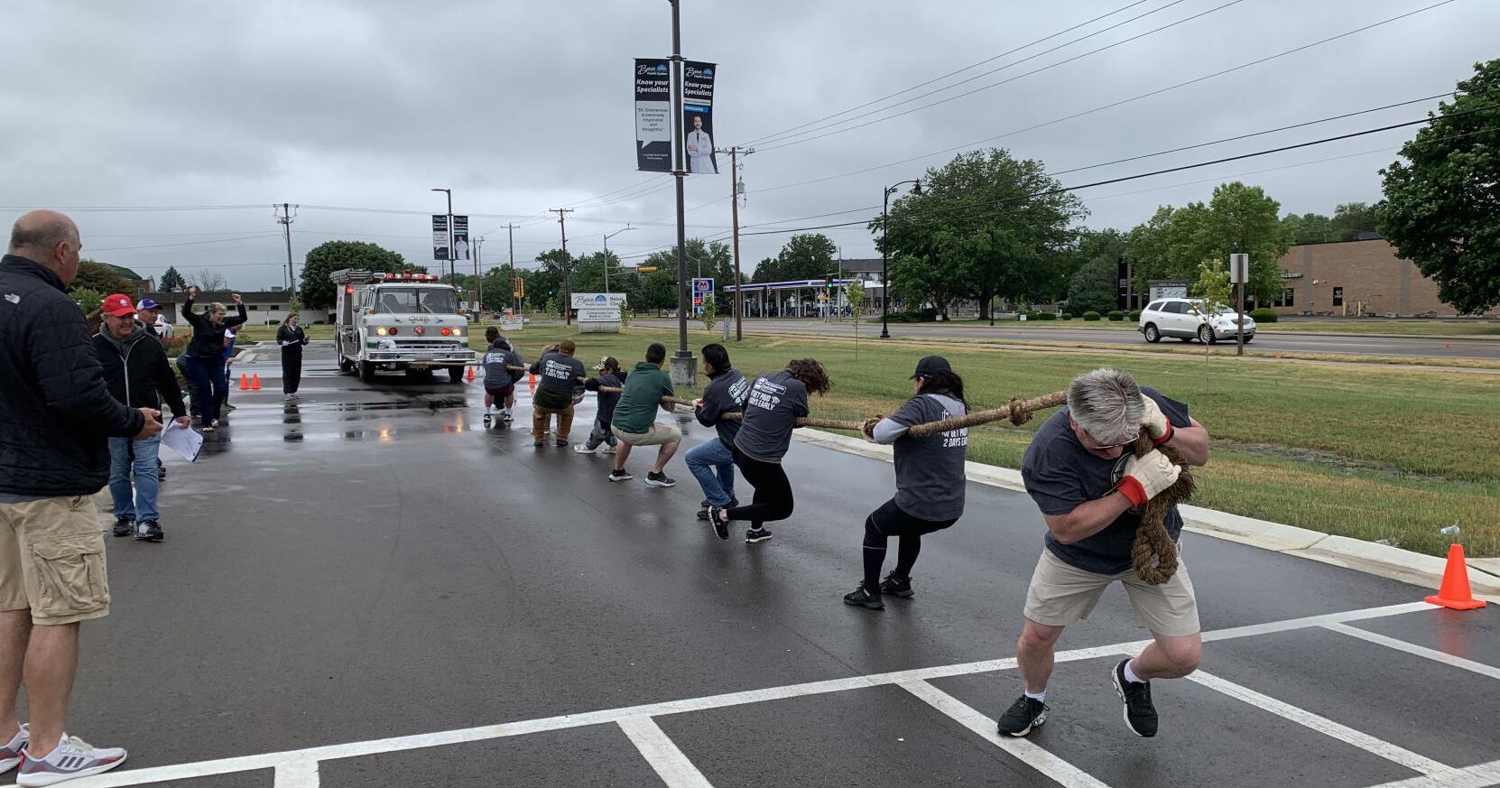 Teams asked to pull fire truck in Beloit Pulling for Hospice event - Vimarsana News