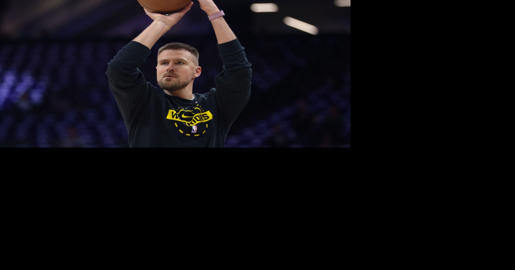 Warriors say sidelined center Kristaps Porzingis won't spend time around team as had been planned