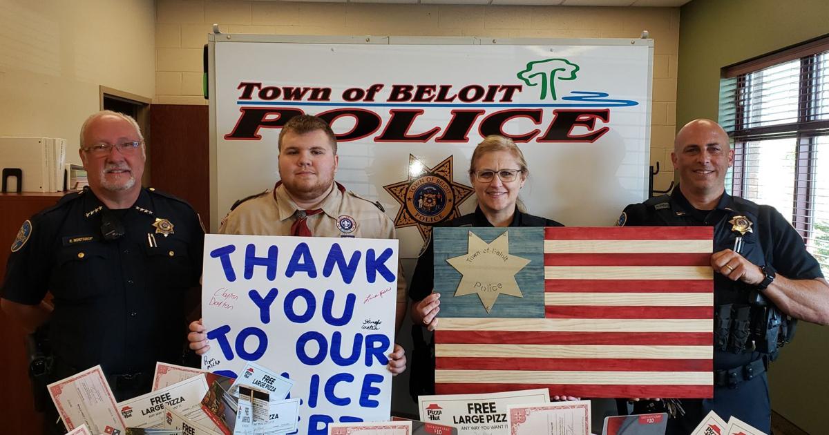 Beloit Pd Roster Eagle Scout, honors Town of Beloit police | Education | beloitdailynews.com