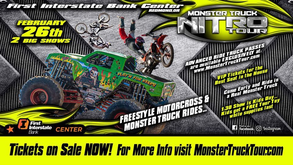 Monster Truck Nitro Tour Freestyle - Redmond, OR 2022 