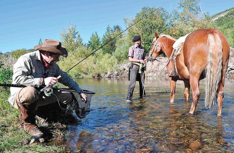 Fishing from horseback, Local&State