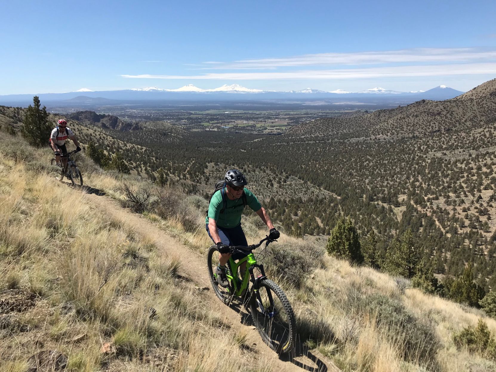 biking outdoors